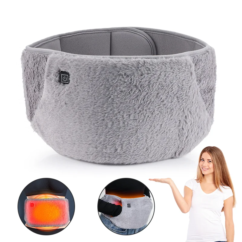 Electric Heating Waist Belt Warm Thermal Pad Temperature Control Waist Belt Warming Back Hand Warmer for Stomach Lumbar Back