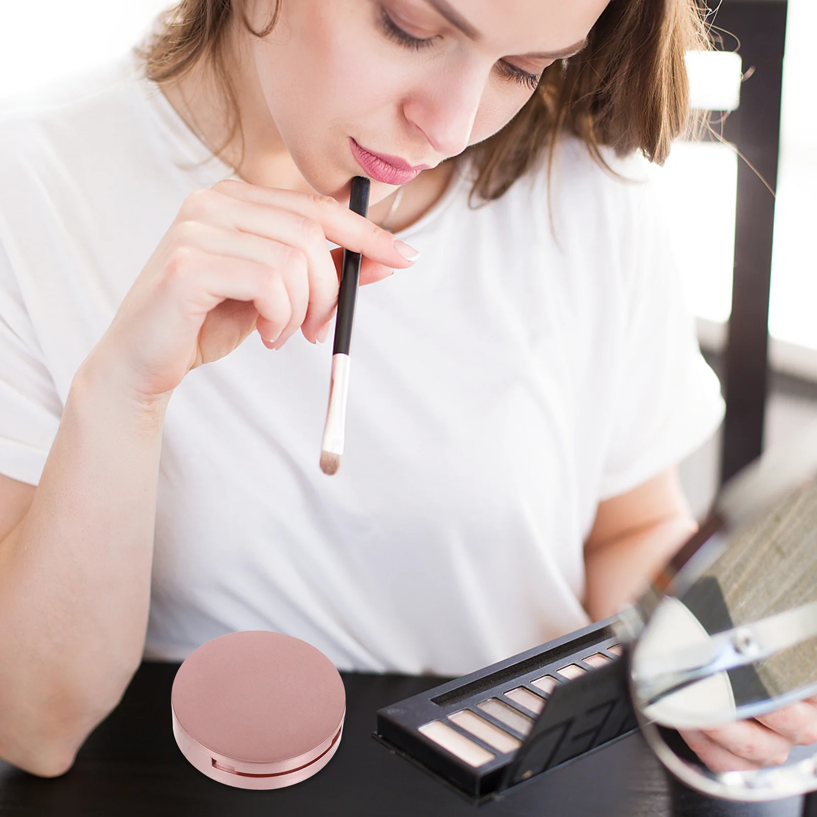 

5Pcs Durable Plastic Eyelash Case Organizer Double Layer Lash Box with Mirror for False Lashes Gift Eyelash Case