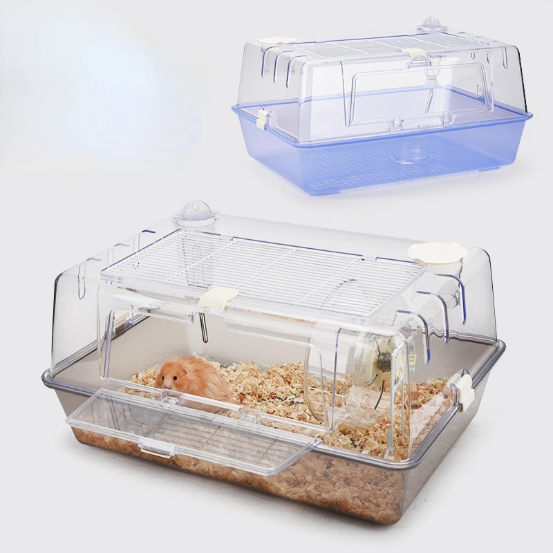 Pet Cage Hamster Djungarian Hamster Honey Kangaroo Cage  Base Heightening Oversized Acrylic Transparent Ornamental Supplies