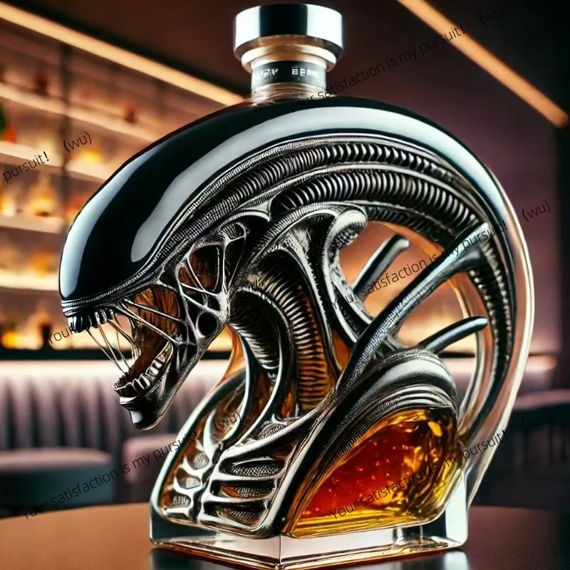 Botella vacía creativa de vino tinto, whisky, vodka, gran capacidad, vino espumoso sellado con forma especial