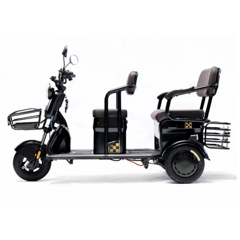 

Оптовая цена 800 Вт свинцово-кислотный электрический трехколесный велосипед трехместный 3-колесный электромобиль для взрослых