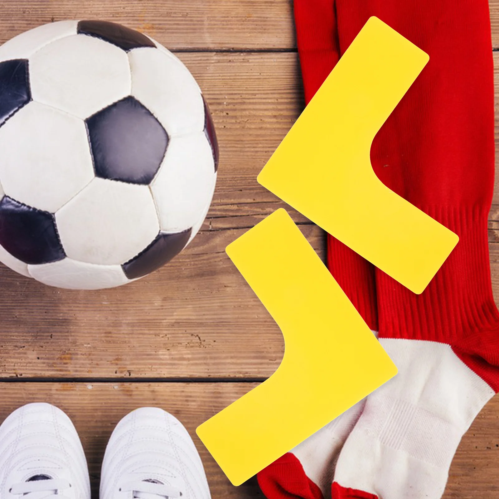 

4Pcs Basketball Tennis Court Marking Corner PP Material Clear Visible Boundaries Multifunctional Sports Supplies