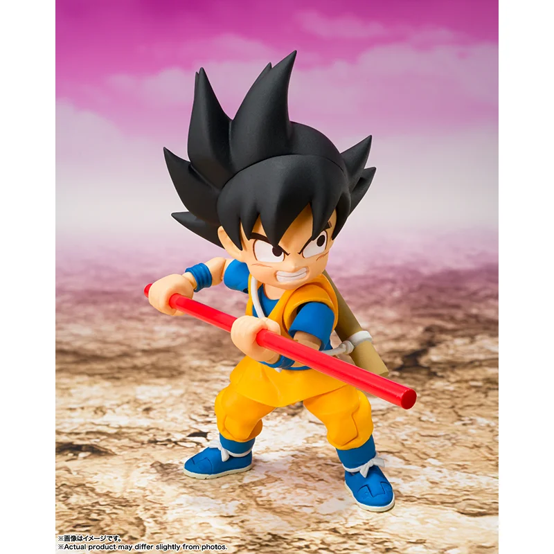 Original BANDAI S.H.Figuarts Son Goku (MINI) DAIMA SHF Dragon Ball Z In Stock Anime Action Collection Figures Model Toys