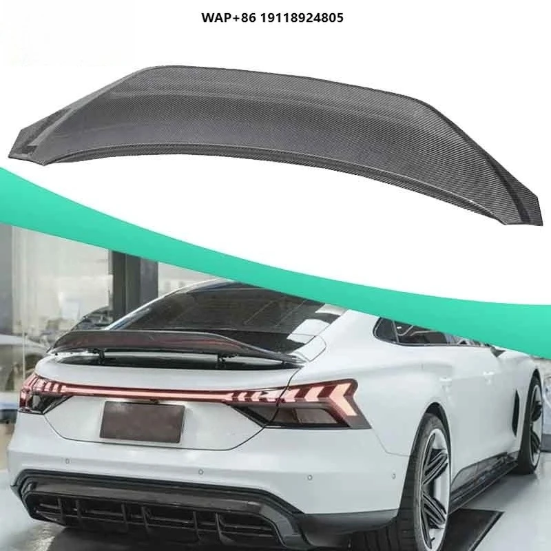 

For E-TRON GT Carbon Fiber Rear Spoiler Wing i E-TRON GT 2020 2021 2022 2023 2024 Spoiler Lip