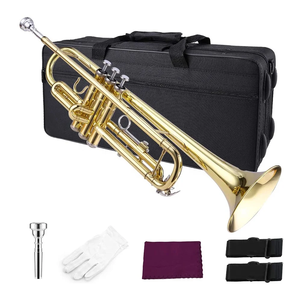 

Accept High Quality Cheap Gold Bb Trumpet Brass JYTR401