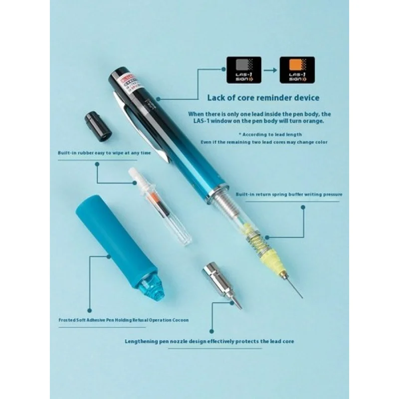 A+1pcs Japan for PILOT automatic pencil HDGAC-80R, 0.5mm, gradient green