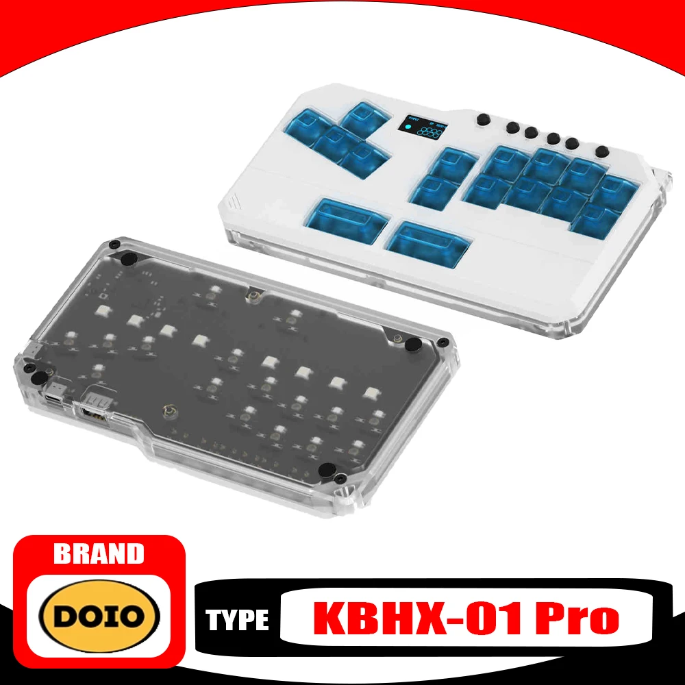 Doio Hitbox Kbhx-01 Mini Game Keyboard Aluminium Alloy Wired 16keys Gaming Keyboard Hot Swap Custom Support Ps4 Ps5 Switch Gift