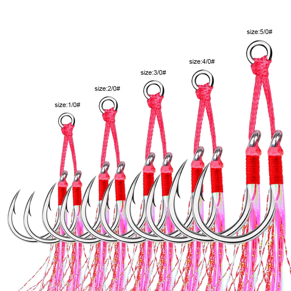 

Dual Hook Fishing Lures For Saltwater Anglers Hairtail Skin + High Carbon Steel Pointed Hooks Dual Hook Design