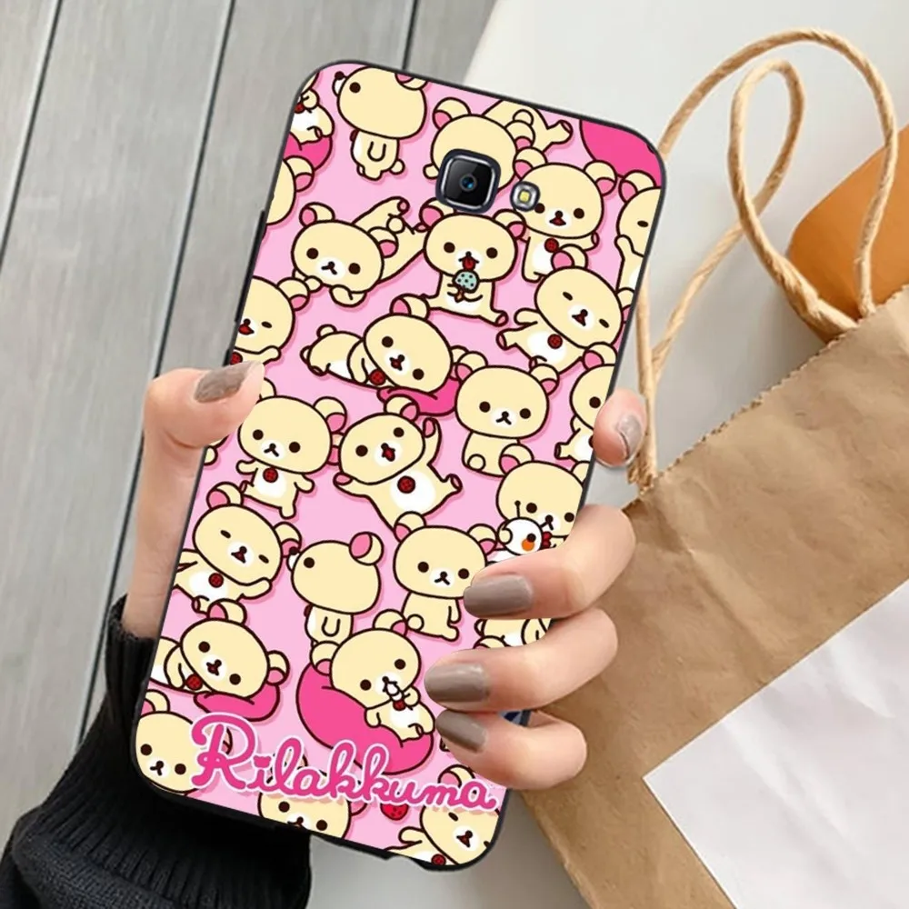 Cartoon R-rilakkuma Phone Case For Samsung J 7 plus 7core J7 neo J6 plus prime J6 J4 J5 Mobile Cover