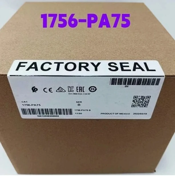 

Совершенно новый оригинальный промышленный источник питания переменного тока ПЛК 1756-PA75 с быстрой доставкой