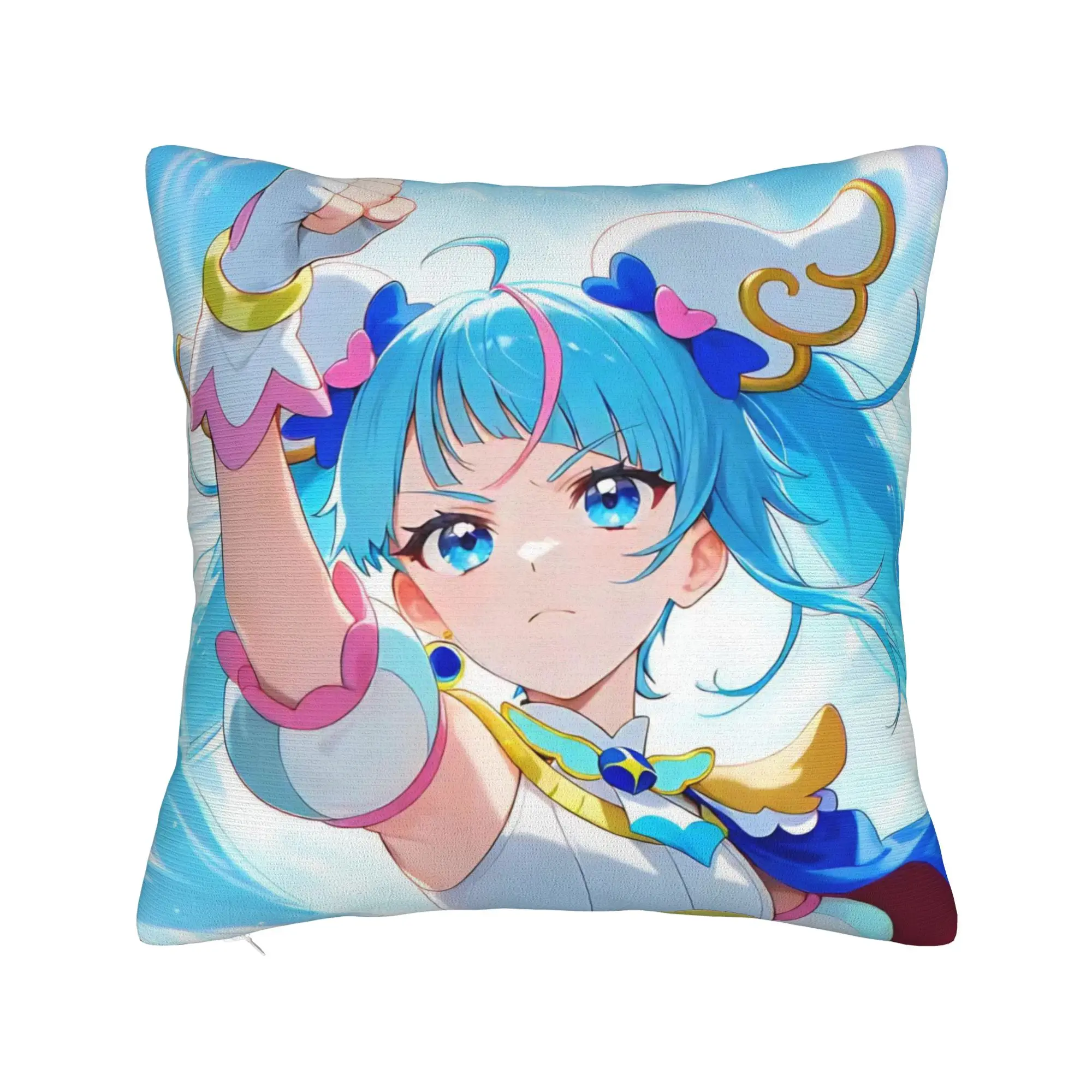 Soaring Sky Pretty Cure Pillow Cover Merch Printed Cushion Cover Decor  Pillow Case Cover Home Multi-Size
