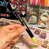 Professional Art Use 24/48-Color Acrylic Paint Markers, Dual-Tip Fine and Brush Tip Pens, Suitable for Stone, Wood, Calligraphy 6