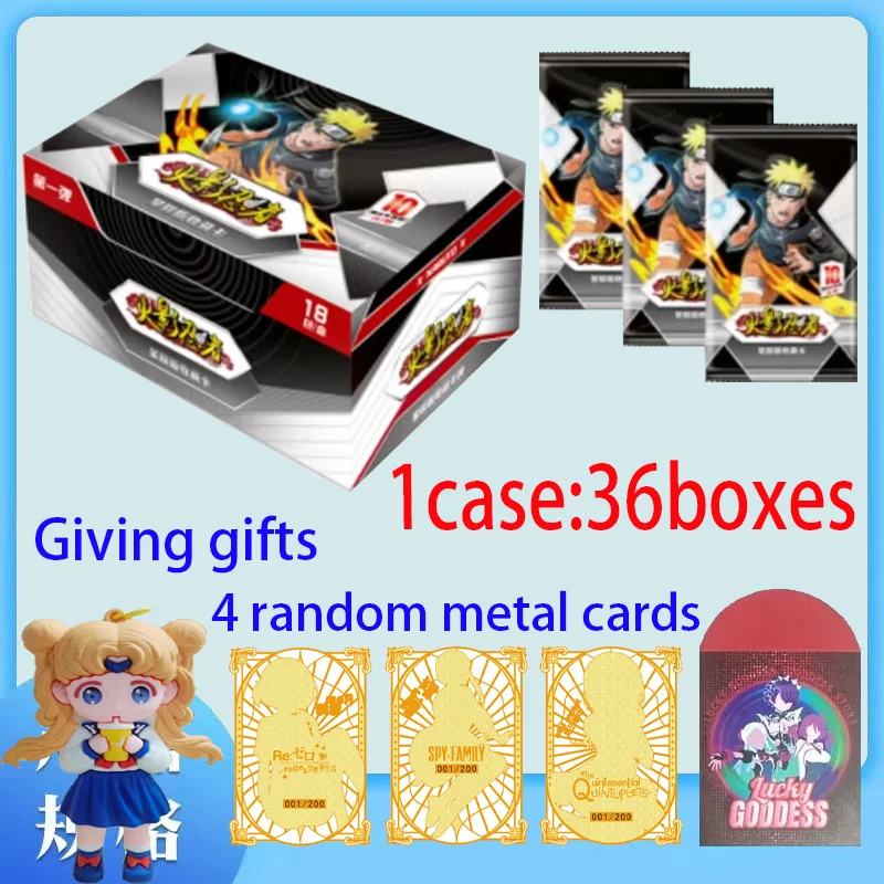 Wholesale Naruto Cards Booster Collection Card Uzumaki Sasuke Ninja Game Rare Cards Box Flash Cards Toys Children Christmas Gift