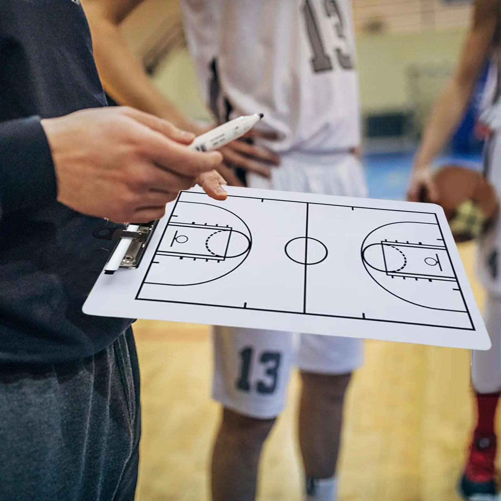 Basketball Coaching Board, Coaches Clipboard, Strategy Tactic Board, Guidance