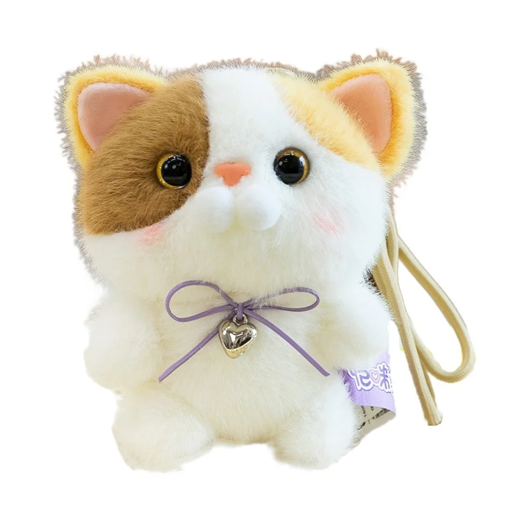 

Doll Keyring Furry Kitten Doll Keychain Animal Fluffy Cat Doll Pendant Soft Cartoon Cat Plush Toy Keychain Kids Gifts