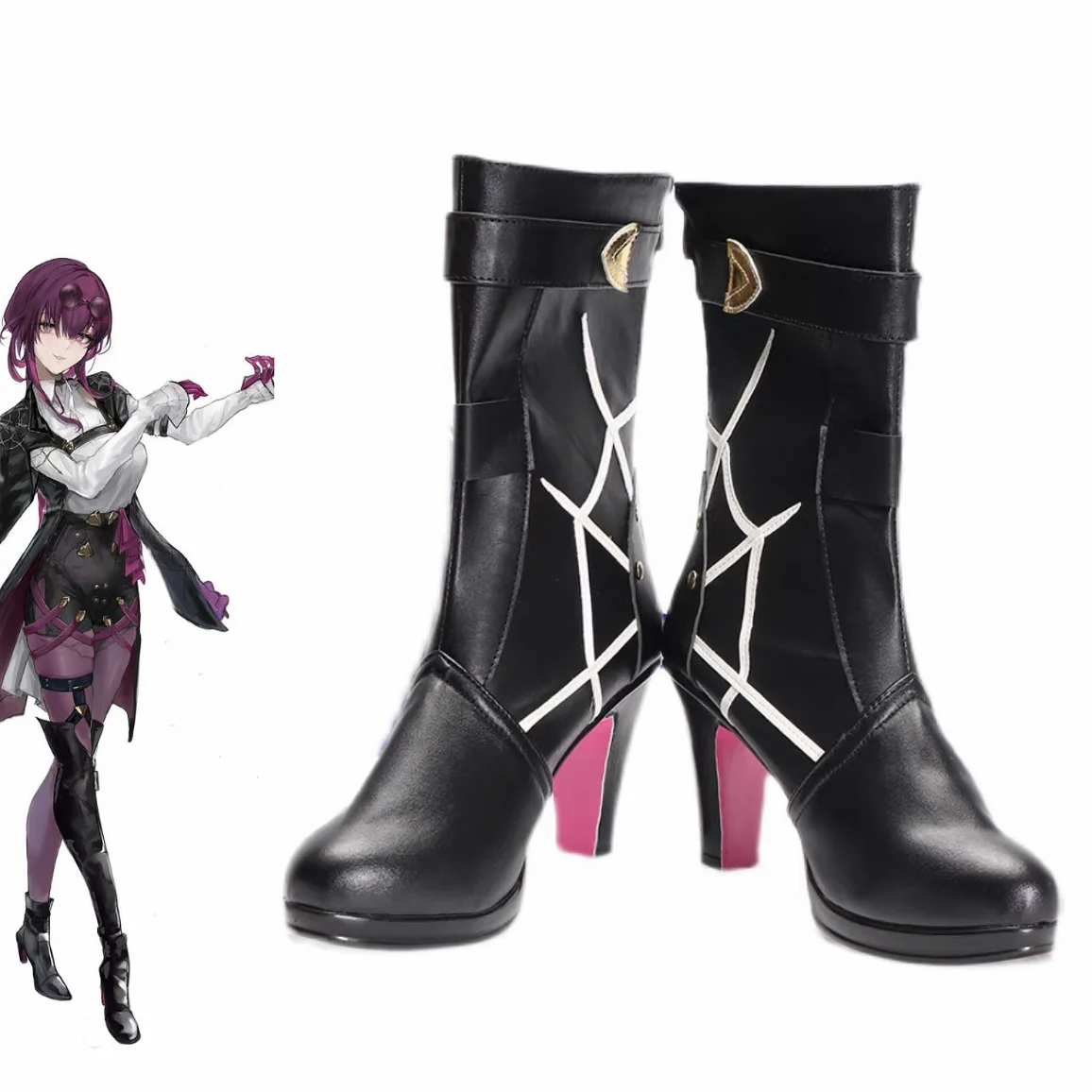 

Honkai Star Rail Kafka Cosplay Boots Stellaron Hunters HSR Nihility Cosplay Kafka Shoes Boots
