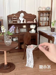 1/6 Dollhouse Furniture Blythe Doll  Black Walnut Wardrobe Miniaturie Chair New Diy Miniature Dollhouse Decor Accessories