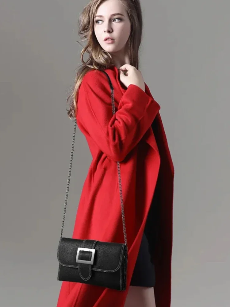 Summer Fashion New Style PU Handbag Korean-style-Style Magnetic Snap Bag Solid Versatile Large-Volume Cross-body Shoulder