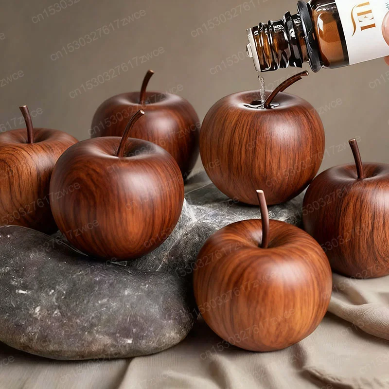 Maple Wood Apple Essential Oil Aroma Diffuser Natural Wood Grain Car Home Hotel Decor Gift Air Freshener Essential Oil Diffuser
