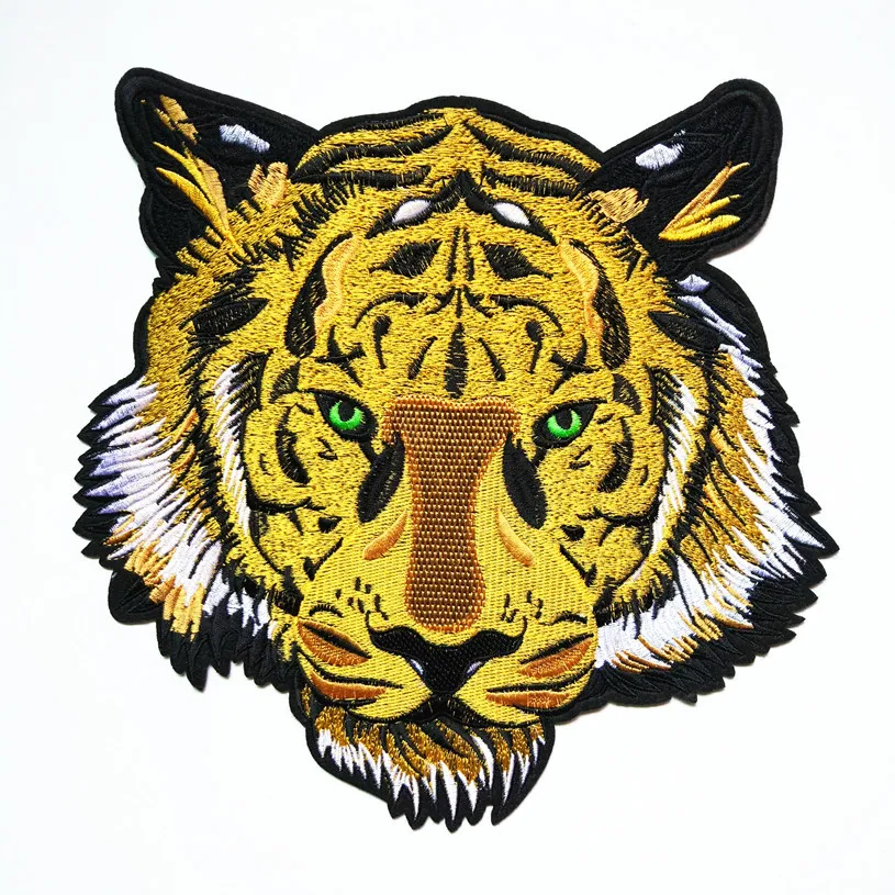 1Pcs Embroidery Clothes Patch Sew on Creative Clothing Decorations Tiger Pattern  embroidered patches for bag