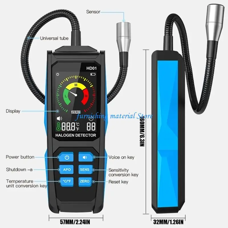 Y5GD Fast Response Refrigerants Leak Detectors Tool Suitable for Aircon & Fridge Repair