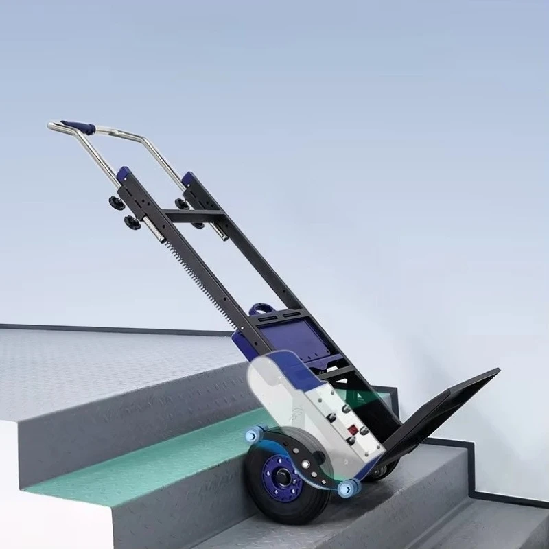 Automatic Electric Stair Climbing Machine Cargo Dolly Appliance Building Material Moving Hand Truck For Stair Transport Duty