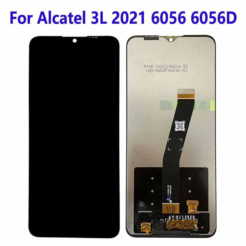 For Alcatel 3L 2021 6056 6056D LCD Display Touch Screen Digitizer Assembly Replacement Accessory