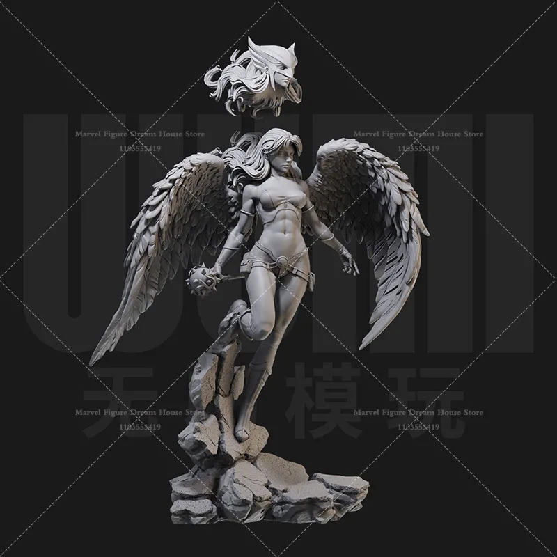 1/24 1/18 مقياس عجب امرأة هوكجيرل القمر آلهة دونا تروي ميرا لتقوم بها بنفسك الذاتي تجميعها GK ثلاثية الأبعاد الراتنج غير معلمة دمية بيضاء #2