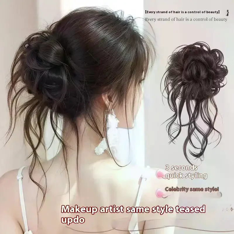 

Synthetic Messy Bun Claw Clip Natural Hair Piece Hair Extensions Curly Party Daily Use Wear For Women Girls Styling Accessories