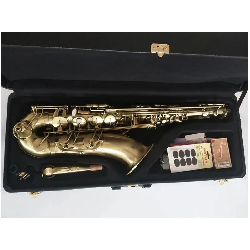 

Tenor saxophone B Flat Tune musical instruments Antique copper Tenor saxophone Professional