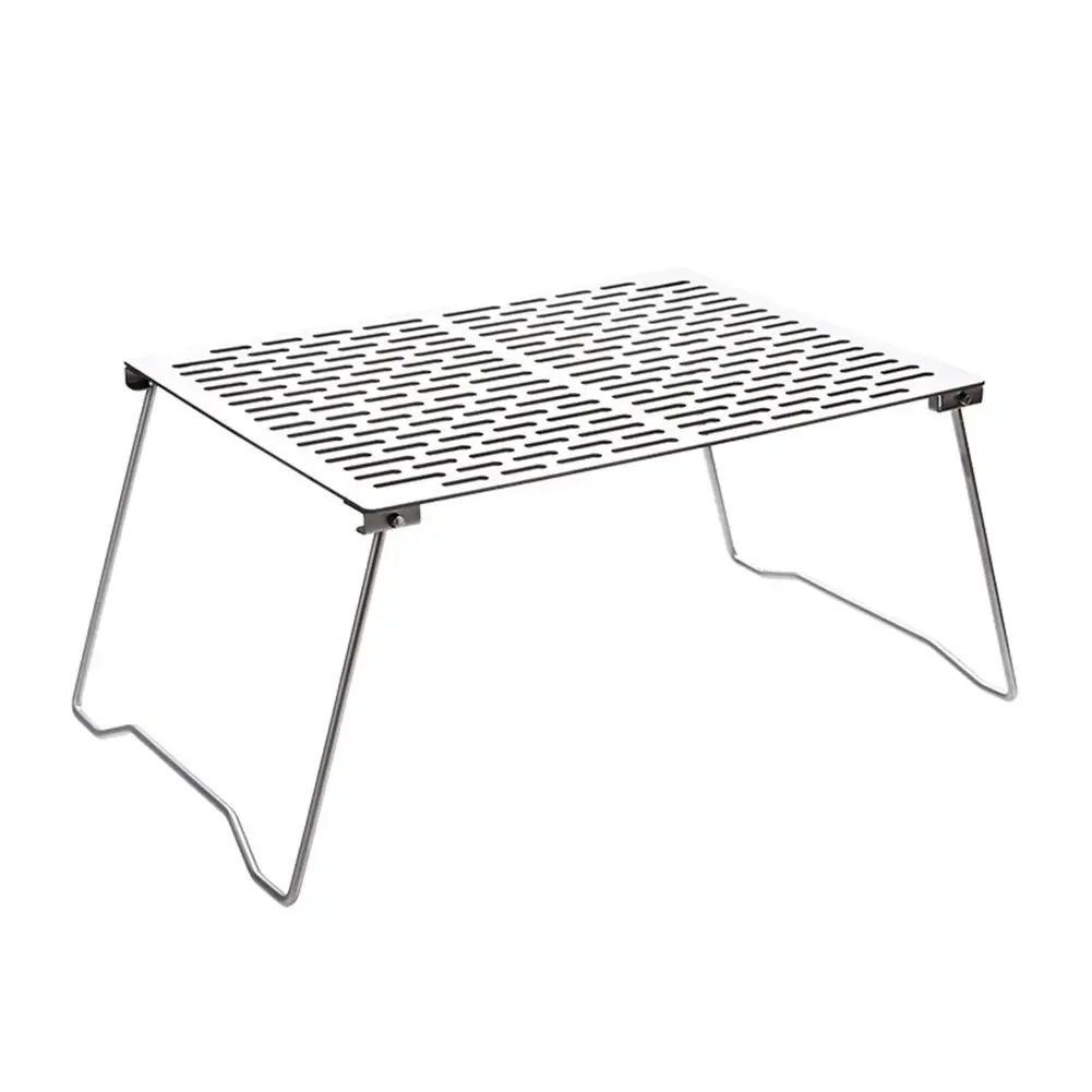 

Titanium Roasting Frame With Foldable Legs BBQ Picnics Bonfire Barbecue Kit Camping Grill Folding Table Outdoor Parties