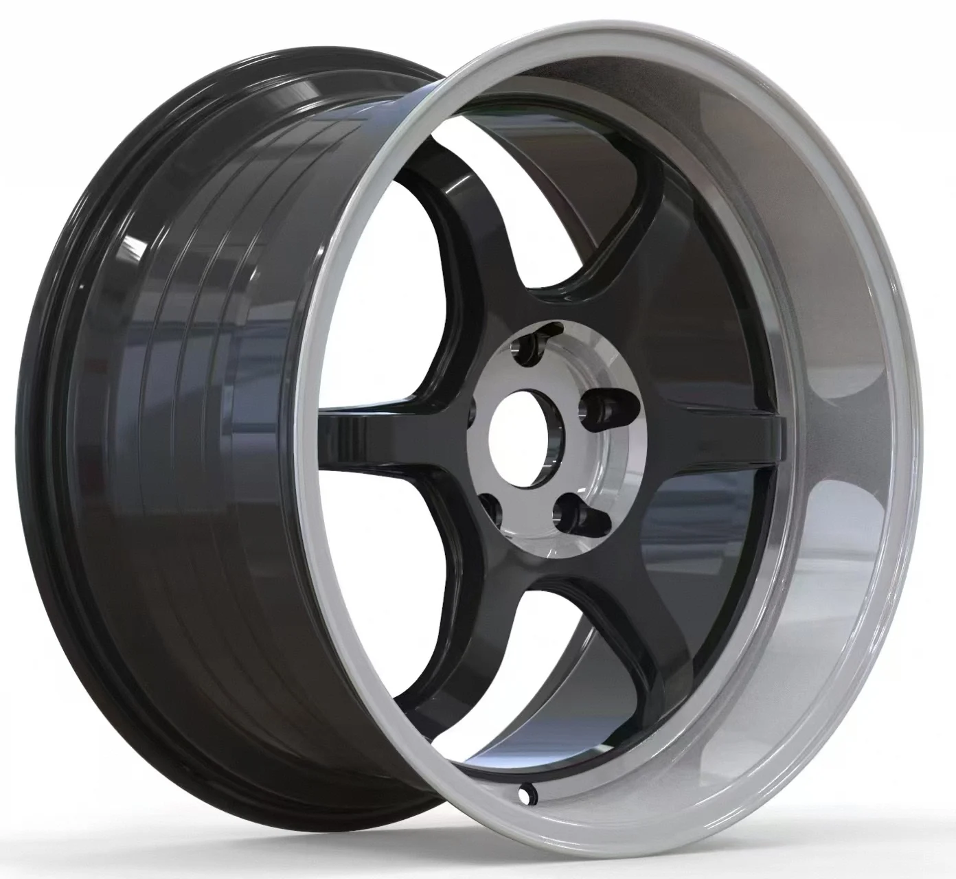 

Lightweight Forged Classic Design Aluminum Alloy Five-Spoke Deep Dish Lug Pattern 5x4.5 Wheel Rim for Passenger and JDM Cars