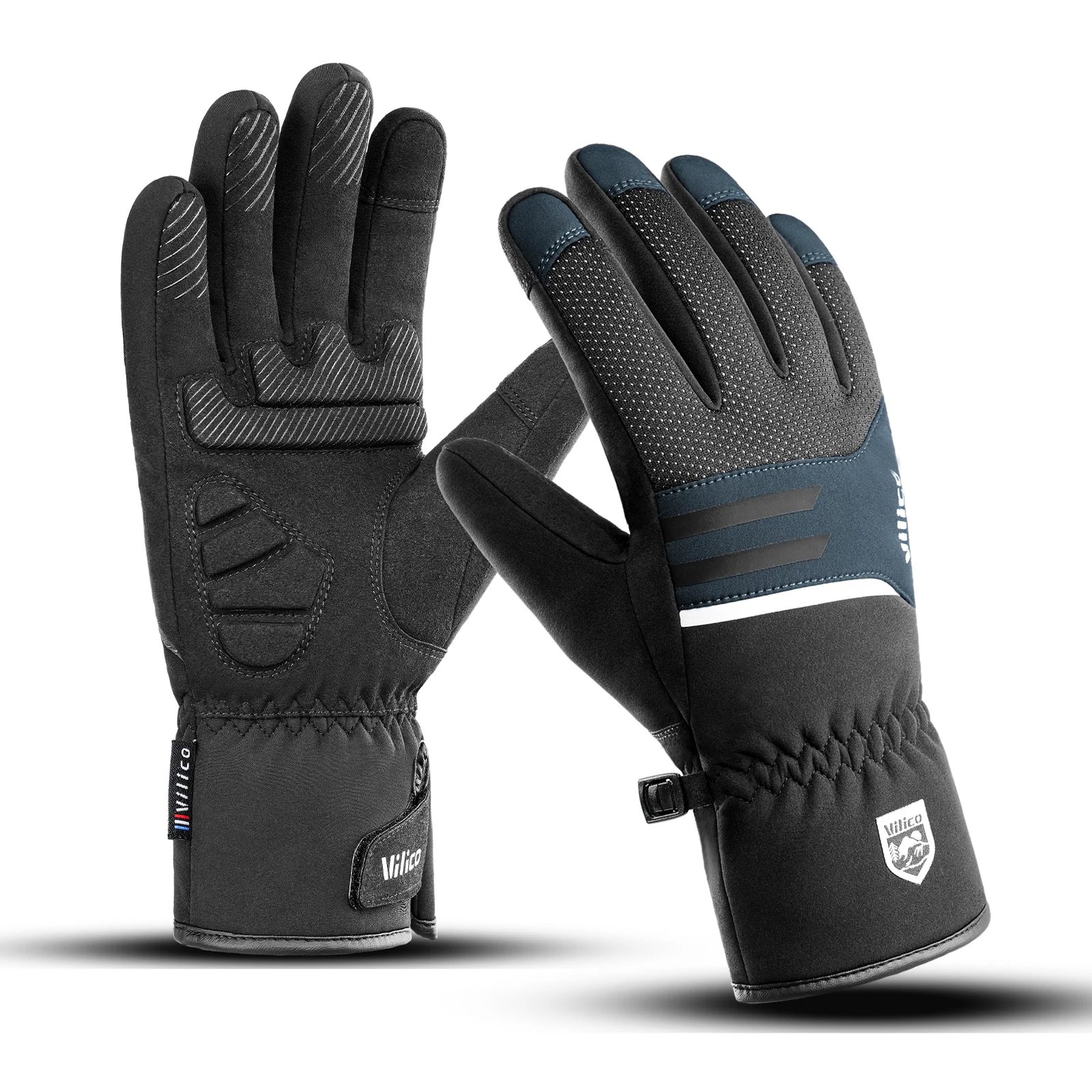 AliExpress Kyncilor Men Winter Waterproof Cycling Gloves Outdoor Sports Running Motorcycle Ski Touch Screen Fleece Gloves Non-slip Warm Full Fingers