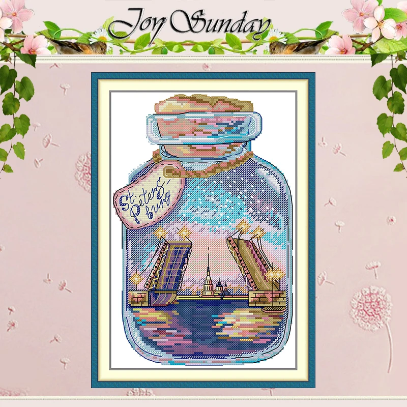 

Набор для вышивания крестиком с узорами Санкт-Петербурга, 11CT, 14CT, 16CT, HD, с нанесенным рисунком, DMC, набор для вышивания, рукоделие