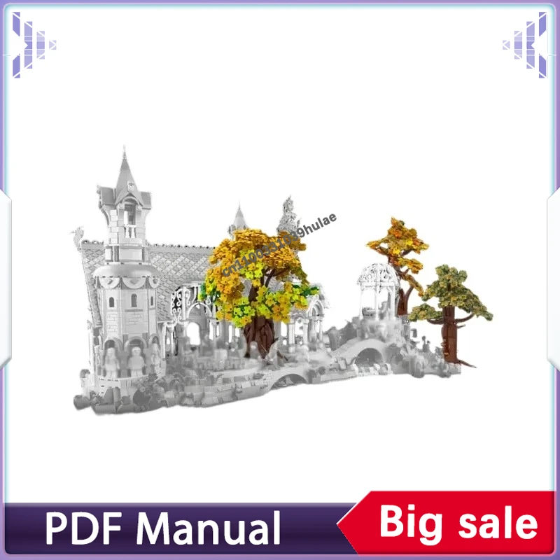 Rivendell Expansion MOC-bouwstenen voor set 10316 Elven Scene Assembly Bricks Kit Collection Gift - afbeelding 1