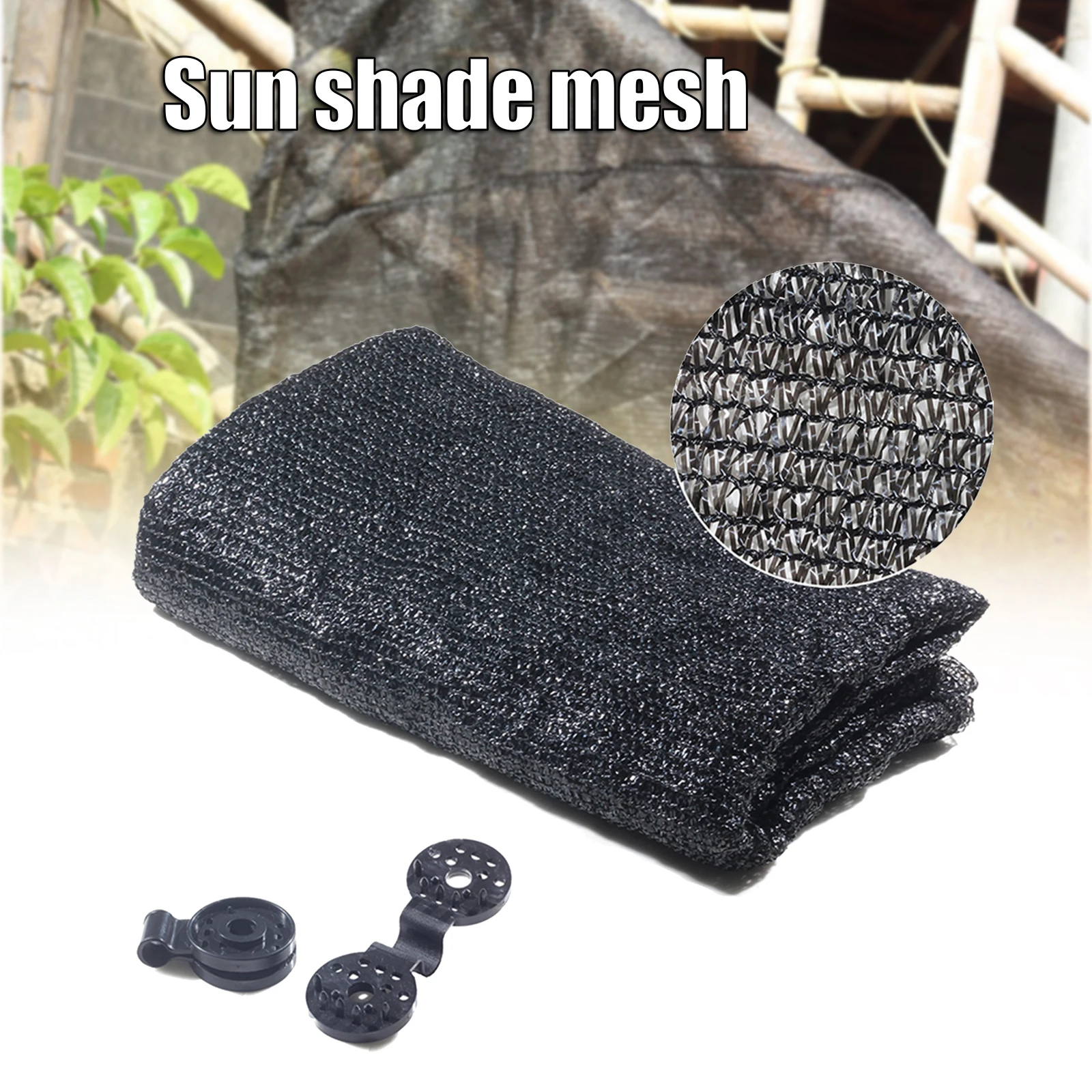 40% Shade Cloth Cover Black Sun Mesh UV Resistant Lightweight Breathable Net For Garden Flower Plant