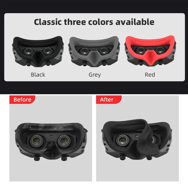 Sweat Proof Eye Mask for DJI Avata Goggles 2 Flight Glasses Non-slip Silicone Protective Cover RC Quadcopters Drone Accessories