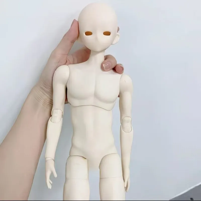 

1 шт., 1/4 BJD, корпус мужской куклы, высота 45 см, молочно-белая белая кожа, аксессуары из ПВХ, нарядные игрушки