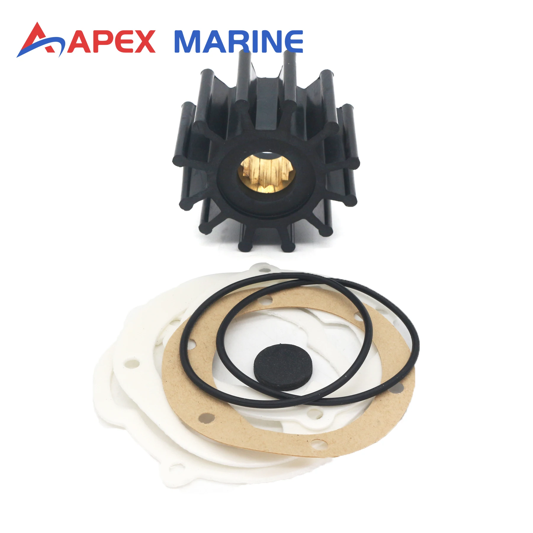

3862465 Sea Water Pump Impeller Repair Kit for Volvo Penta Marine Gas Engine Replace OEM Parts 21951348 3856039 3858256 3862567