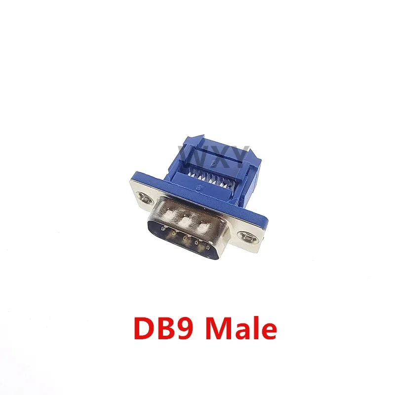 5pcs D-SUB IDC Connector 9 15 25 37 Pin Male Female Shielding Cover Adapter For Flat Cable DB9 DB15 DB25 DB37 9P 15P 25P 37P