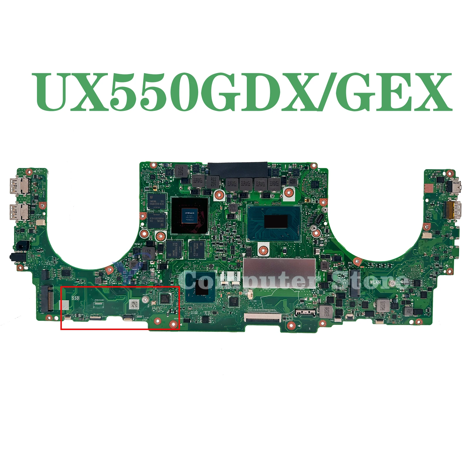 Mainboard For ASUS Zenbook UX550GD UX550GEX UX550GE UX550G UX550GDX Laptop Motherboard i5 i7 i9 GTX1050 GTX1050Ti RAM- 8G/16G