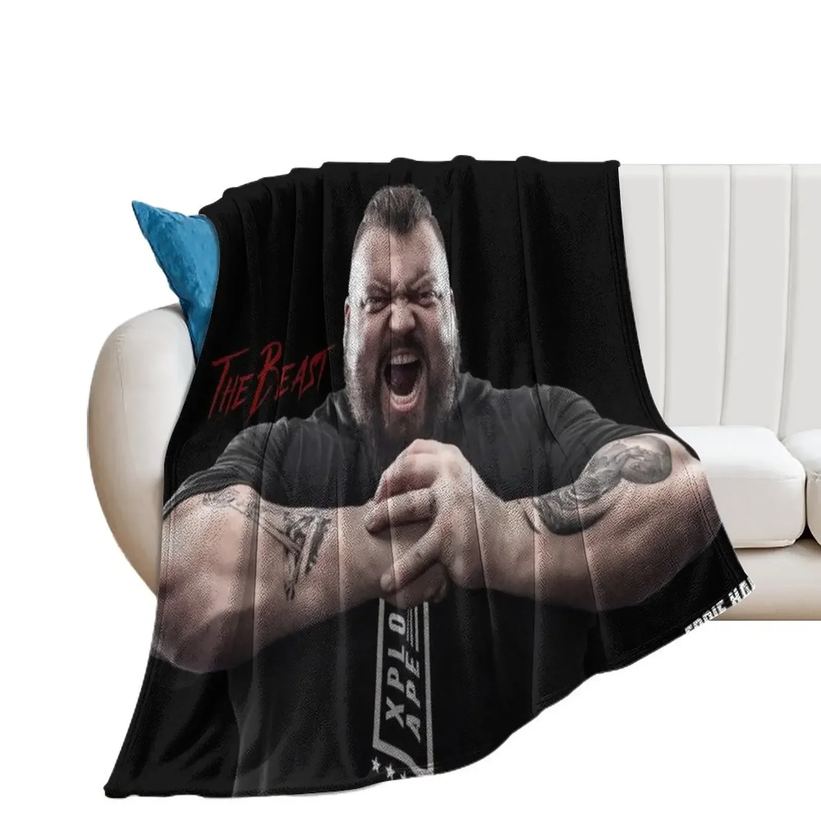 

Eddie Hall - The Beast Throw Blanket Blankets For Bed warm winter Picnic Beach Blankets