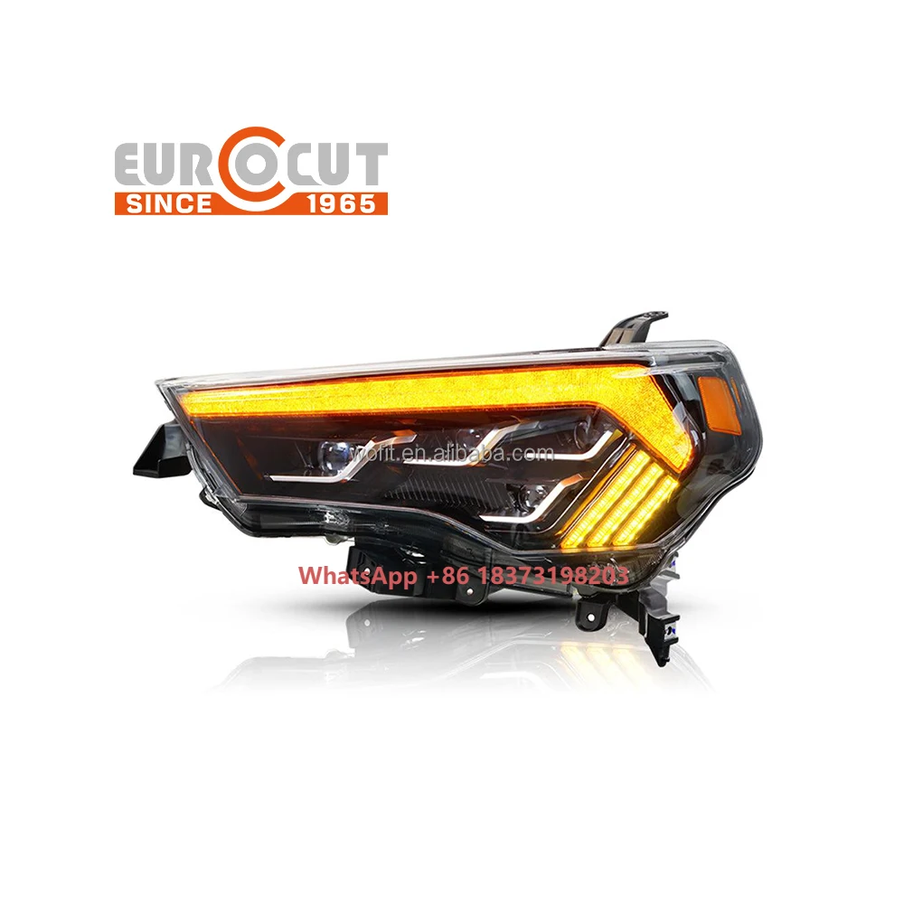 

Auto Parts Upgrade Modified Full LED Headlamp Assembly Triple Beam Front Headlight for 2010 - 2023 4Runner
