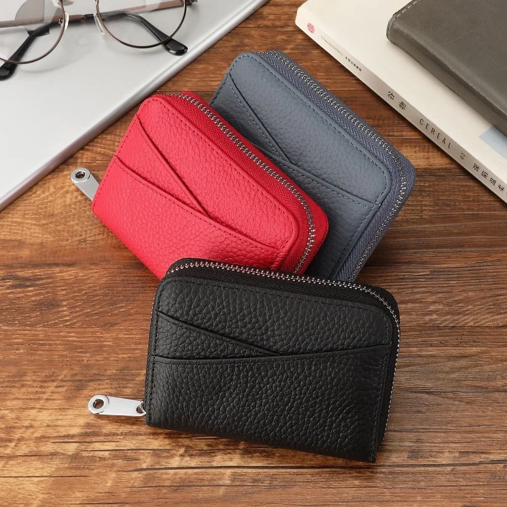 

Gift Short PU Leather Wallet Multiple Card Slots Japanese Coin Pouch Solid Color Large Capacity Organ Card Holder Girls