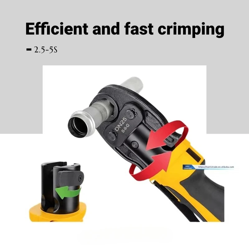 12V Mini Electric HVAC Hydraulic Copper Tube Pipe Crimping Tool Kit DIY Grade PEX Pro Press Pliers Steel Plumb Power Tools 220V