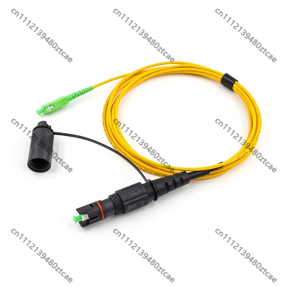 Waterproof Single Mode Fiber Patch Cord SC/APC to SC/APC Interface Outdoor Optical Jumper Cable 3M Length For Field Wiring