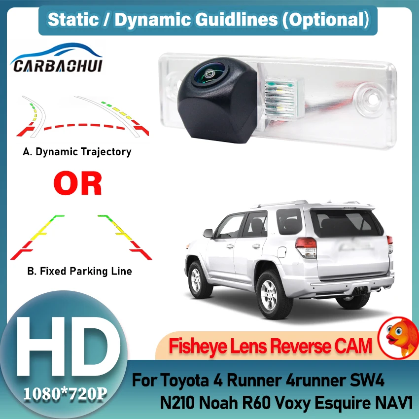 Rear Camera For Toyota 4 Runner 4runner SW4 N210 2002~2010 Noah R60 Voxy Esquire NAV1 2001~2007 Fisheye HD CCD Rear View Camera
