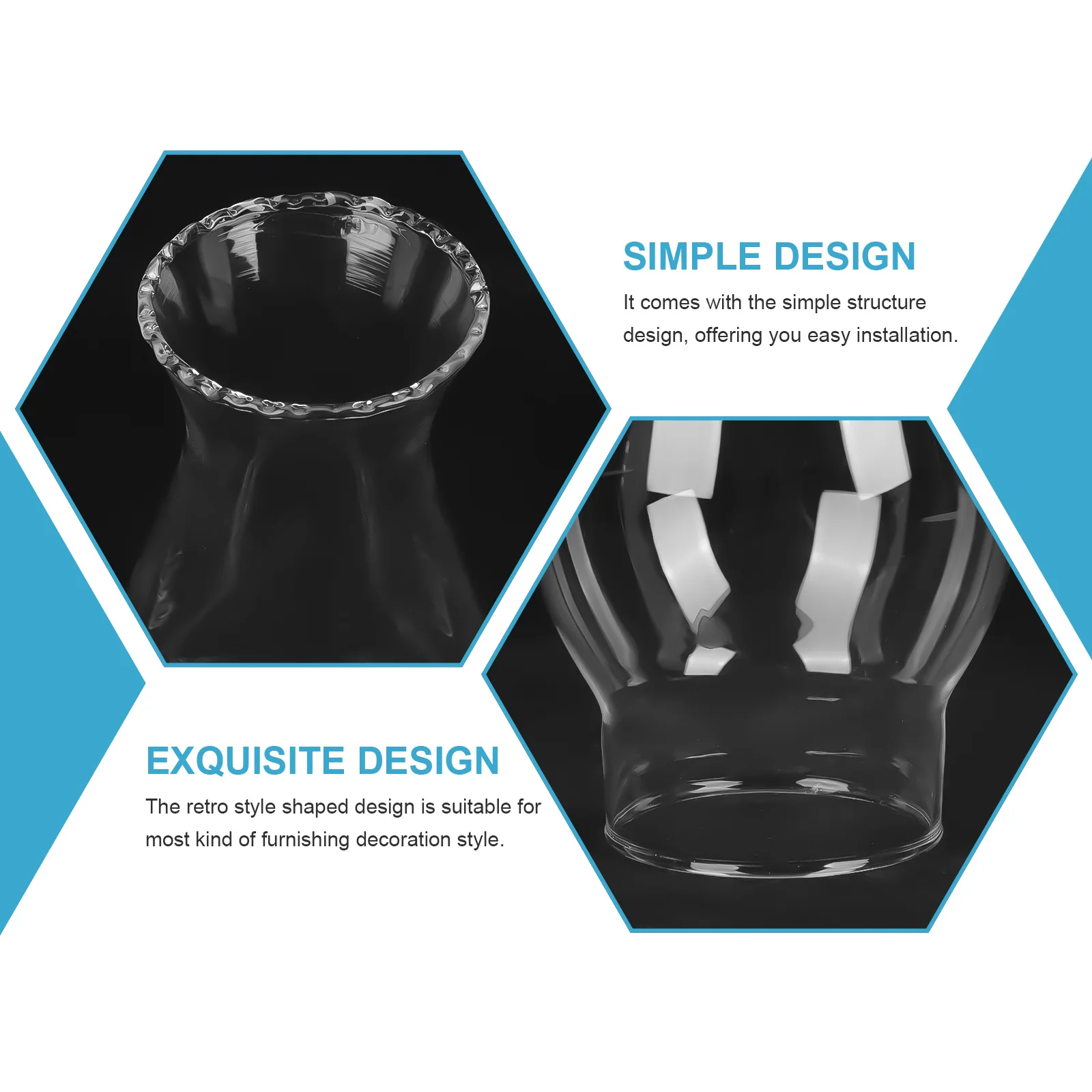 

Oil Lamp Chimney Retro Style Glass Cover Outdoor Camping Lamp Glass Light Shade Accessory Lantern Cover