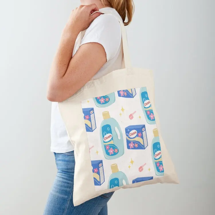 Laundry Moments: Laundry Detergent and Washing Powder Tote Bag Shopper Beach bag Shopper handbag