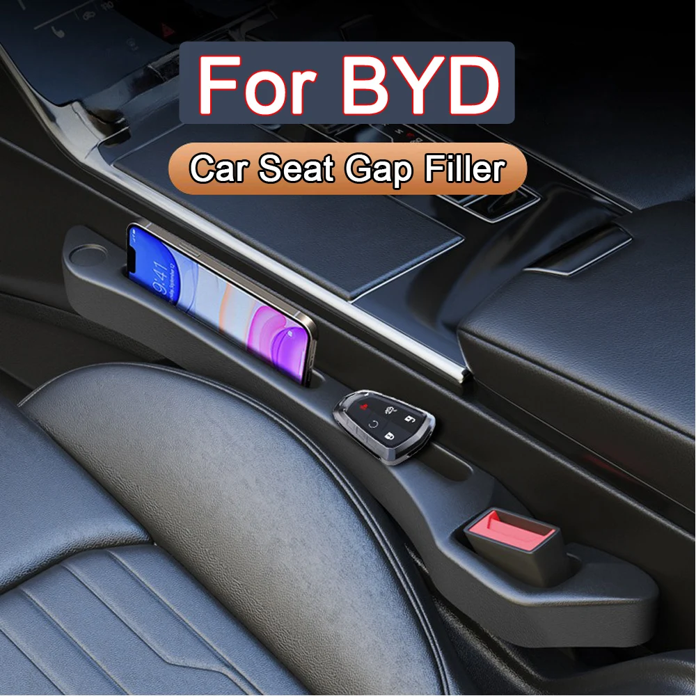 New Car Seat Gap Filler Leak-proof Side Seat Gap Plug Strip Storage For BYD Tang EV600 Han EV Yuan PLUS ATTO3 Song Pro Dolphin